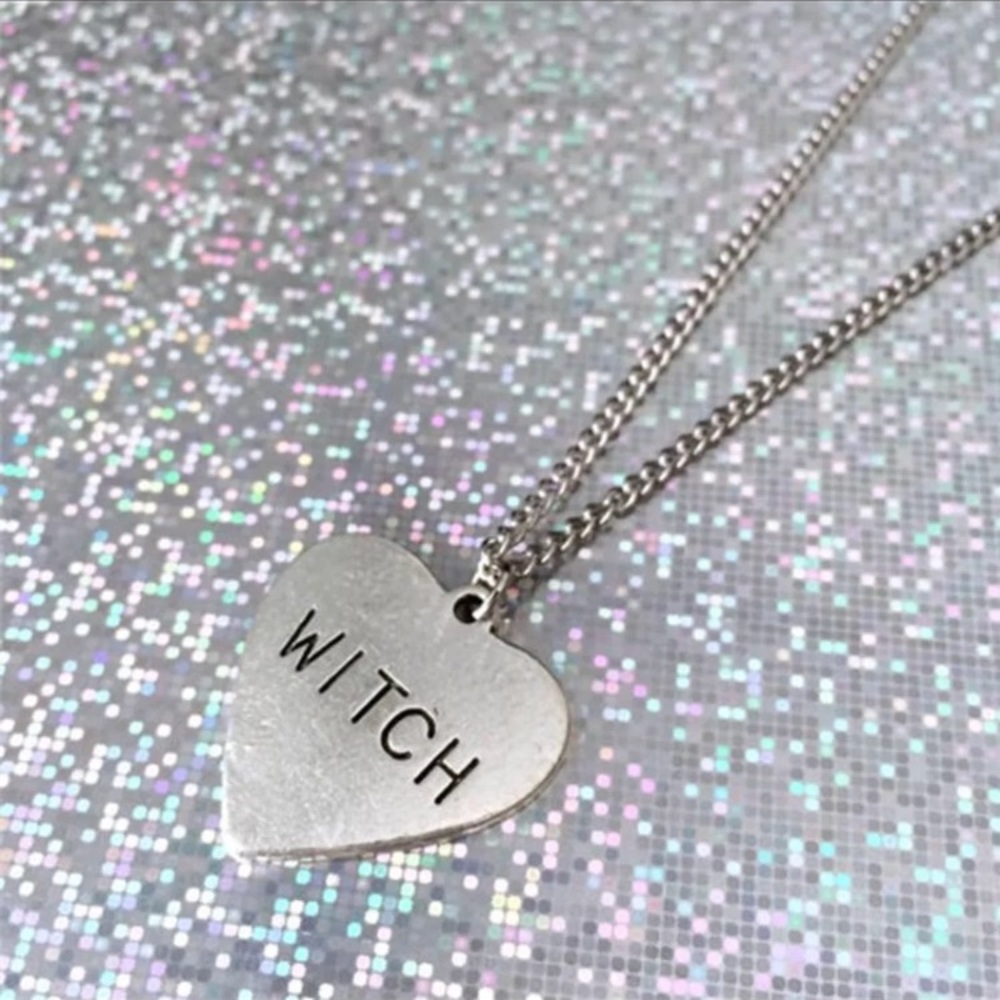 Witch Heart Pendant Necklace - Picture 2 of 7